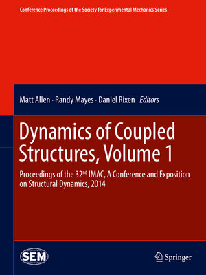 cover image of Dynamics of Coupled Structures, Volume 1